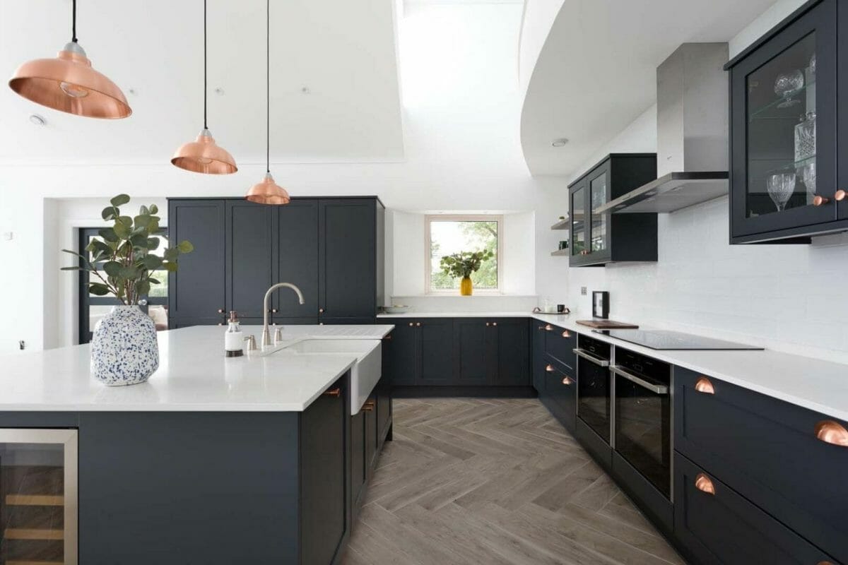 Navy & Copper kitchen