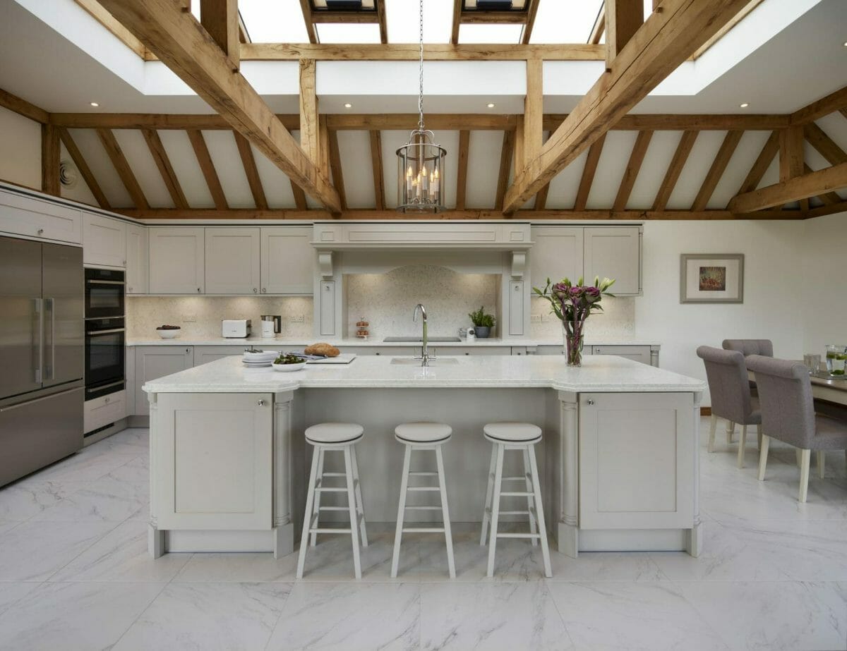 High Ceiling Traditional Kitchen