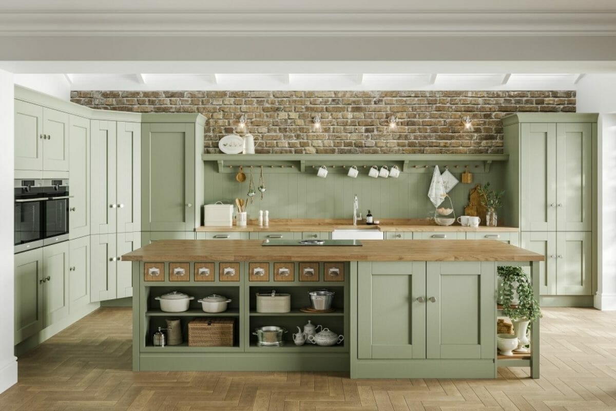 Classic Green Shaker Kitchen