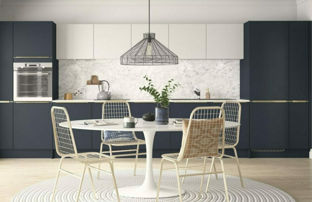 Milano Kitchen Dark Blue