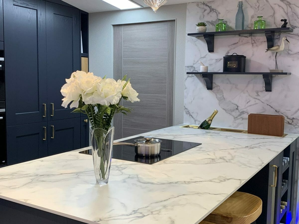 How to Create a More Social Kitchen Space Traditional Kitchen Marble Island