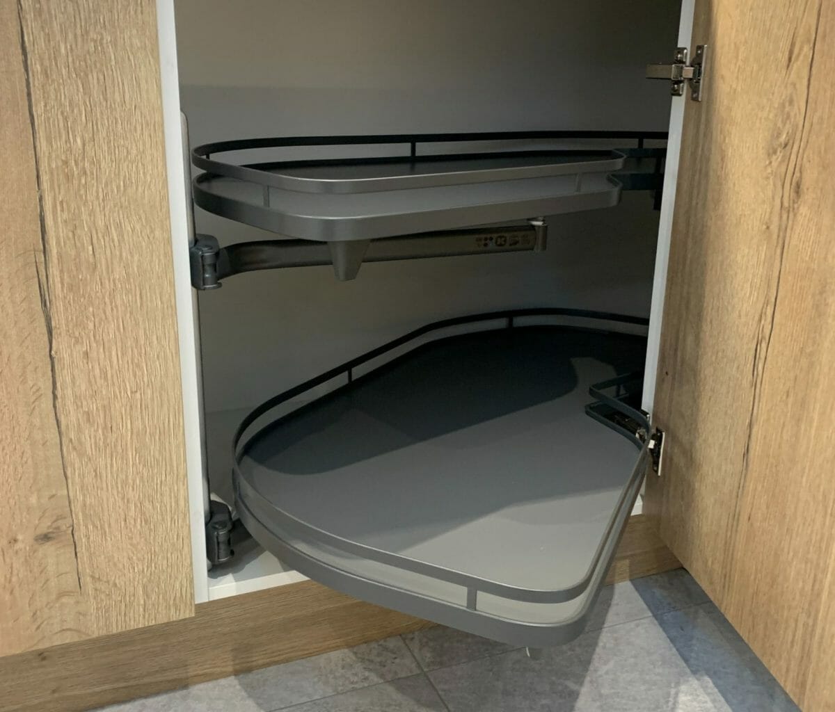 Beautiful Storage Options For Your New Kitchen Corner Cupboard