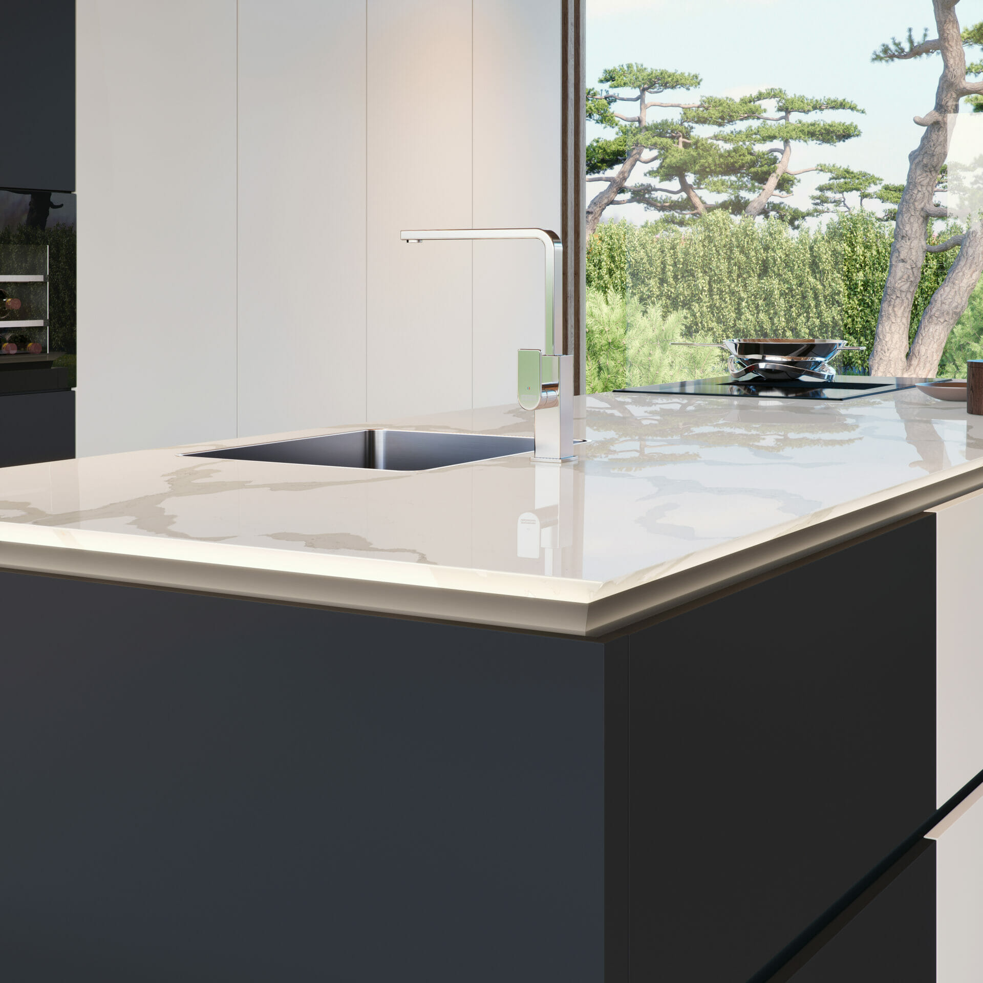 Modern Handleless Kitchen