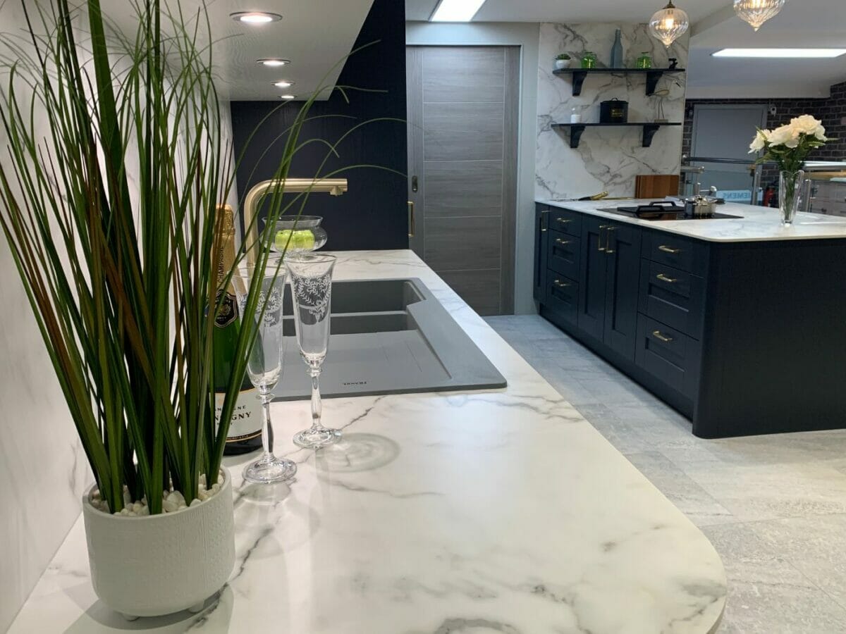 Blue Ashbourne Kitchen