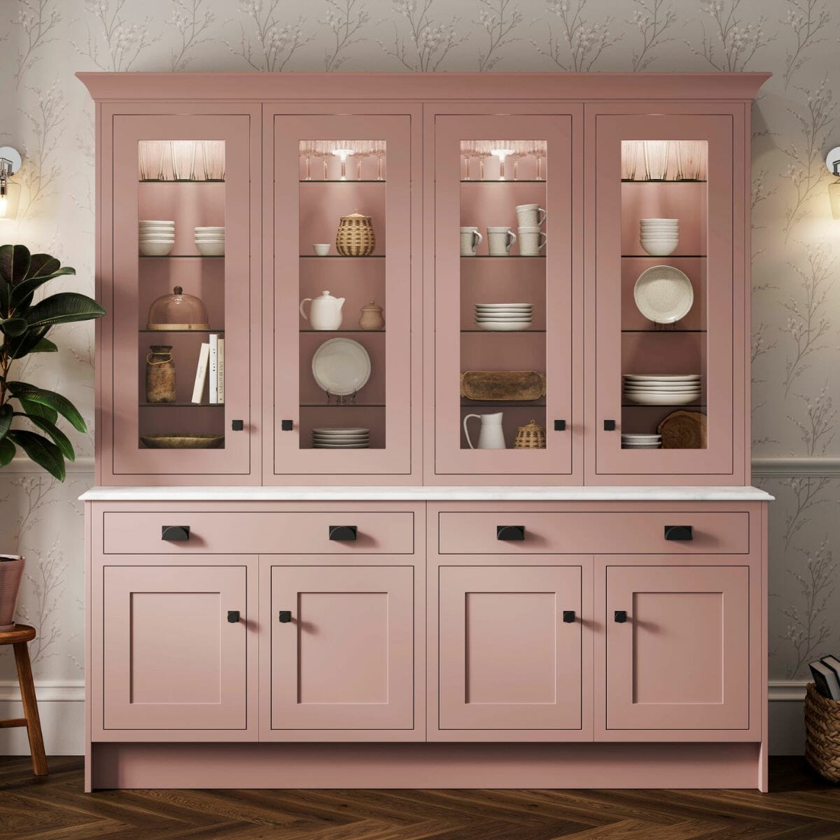 Mike Hughes LA Aberford Dusky Pink Dresser Zoomed In