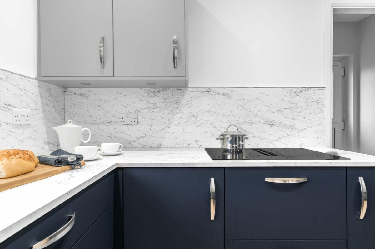 Blue and light Grey Kitchen 7 by Mike Hughes Fitted Interiors