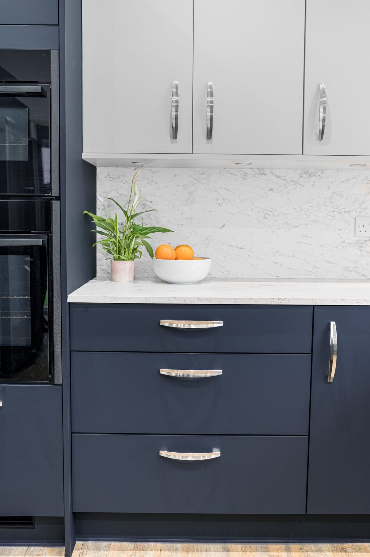 Kitchen Cabinets Blue & White