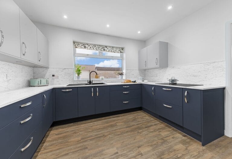 Blue and White Kitchen